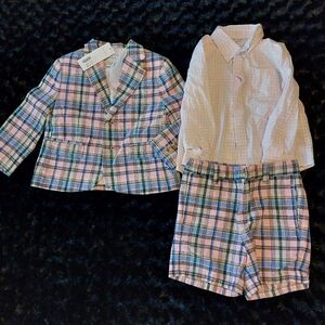 Janie And Jack Suit Set Only Jacket Is New